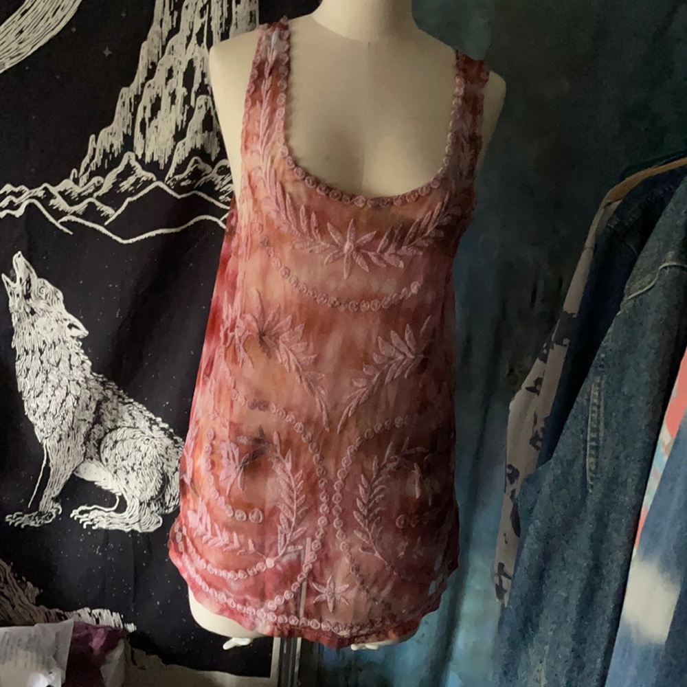 💜 7 or $25 💜 Hand Dyed Net Tank Top